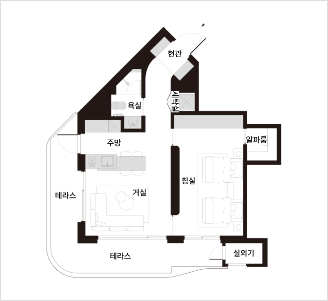 A2 TYPE 평면도 